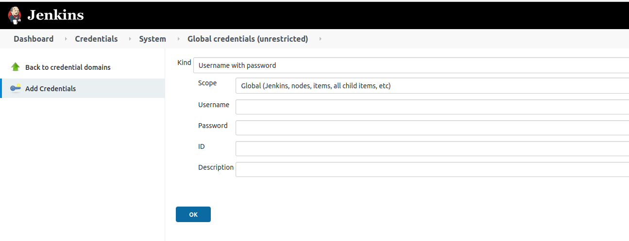 Select Username password 